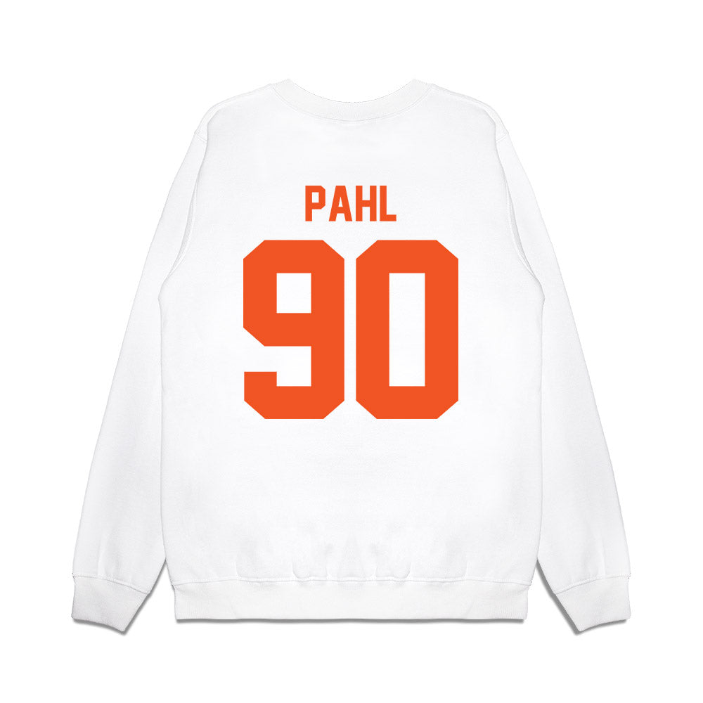 Oklahoma State - NCAA Football : Wes Pahl - Vintage Helmet Premium Crewneck Sweatshirt-1