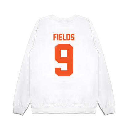 Oklahoma State - NCAA Football : Ladainian Fields - Vintage Helmet Premium Crewneck Sweatshirt-1