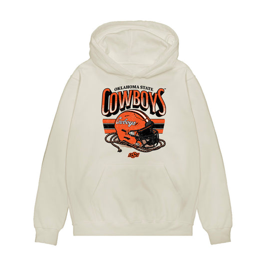 Oklahoma State - NCAA Football : Terrill Davis - Vintage Helmet Premium Hooded Sweatshirt-0