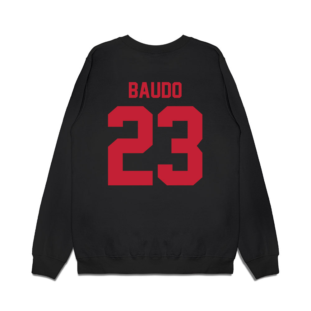 Ohio State - NCAA Football : Nolan Baudo - Vintage Helmet Premium Crewneck Sweatshirt-1