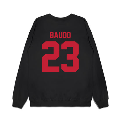 Ohio State - NCAA Football : Nolan Baudo - Vintage Helmet Premium Crewneck Sweatshirt-1