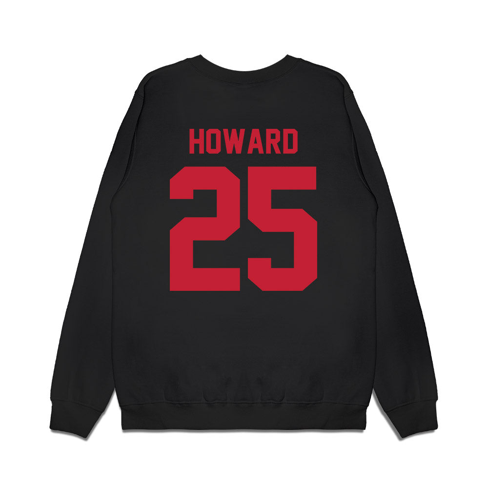 Ohio State - NCAA Football : Ty Howard - Vintage Helmet Premium Crewneck Sweatshirt-1