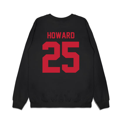 Ohio State - NCAA Football : Ty Howard - Vintage Helmet Premium Crewneck Sweatshirt-1