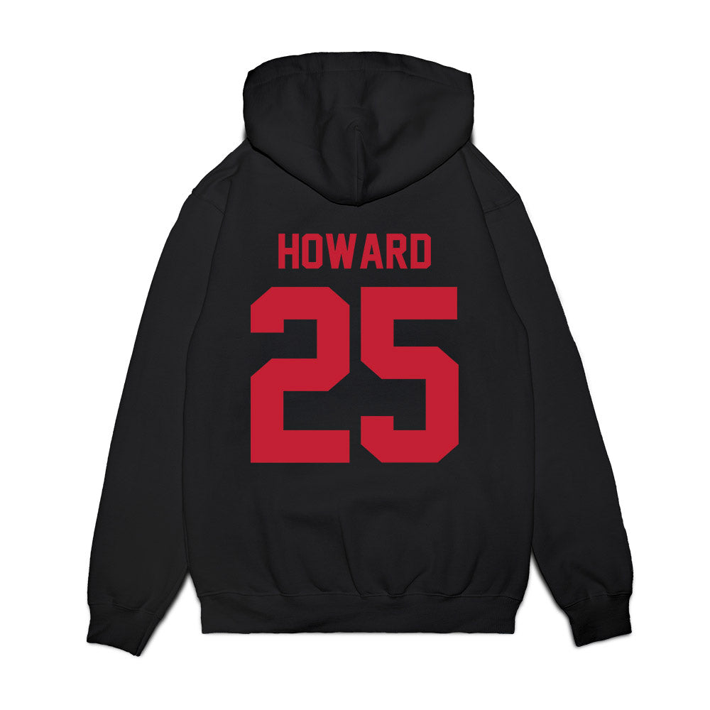 Ohio State - NCAA Football : Ty Howard - Vintage Helmet Premium Hooded Sweatshirt-1