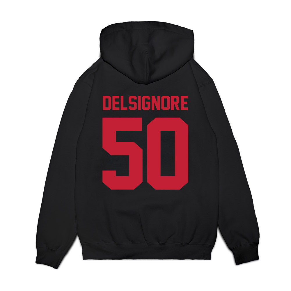 Ohio State - NCAA Football : Alec DelSignore - Vintage Helmet Premium Hooded Sweatshirt-1