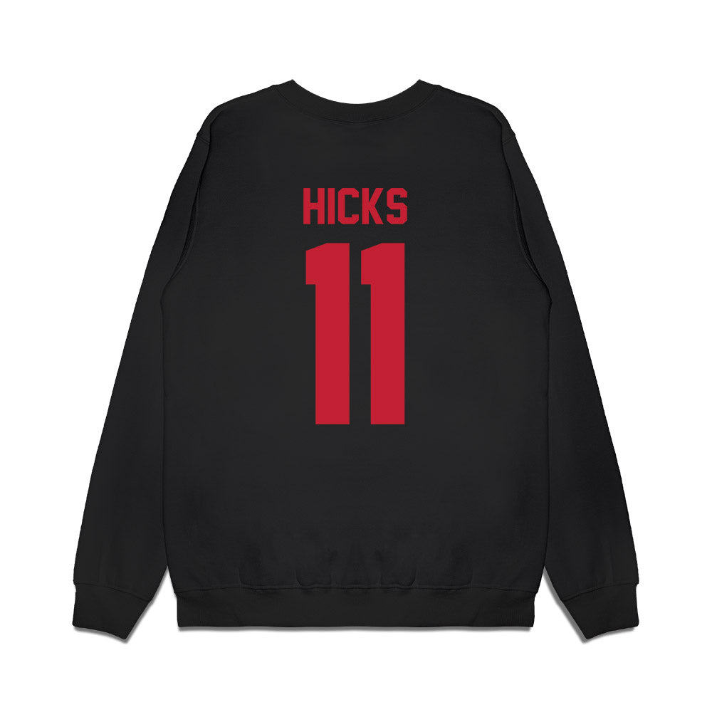Ohio State - NCAA Football : CJ Hicks - Vintage Helmet Premium Crewneck Sweatshirt-1