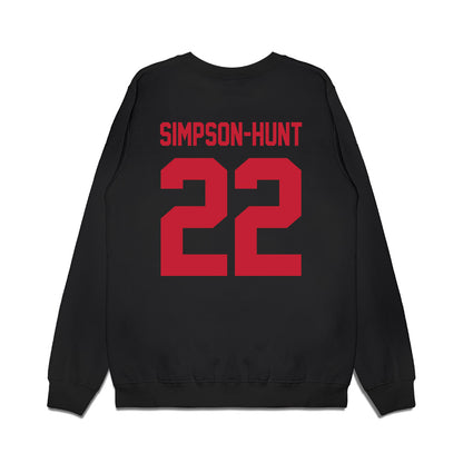 Ohio State - NCAA Football : Calvin Simpson-Hunt - Vintage Helmet Premium Crewneck Sweatshirt-1