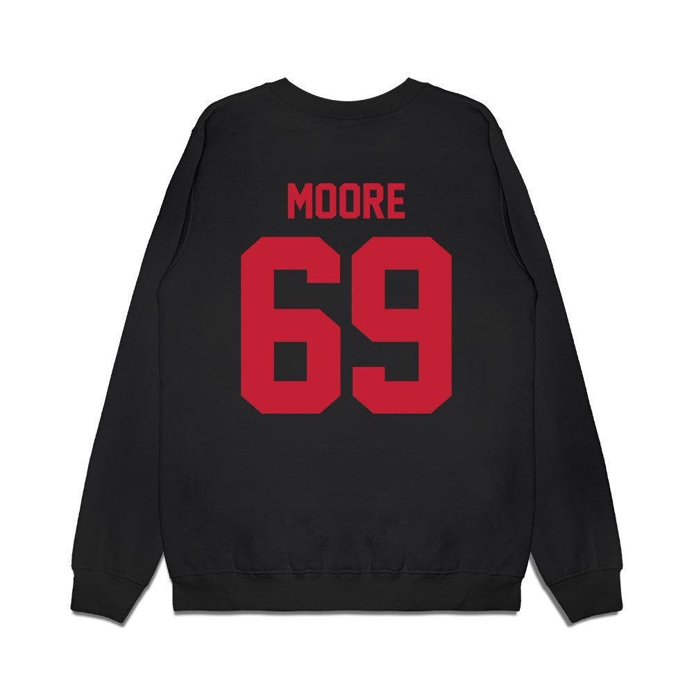 Ohio State - NCAA Football : Ian Moore - Vintage Helmet Premium Crewneck Sweatshirt-1
