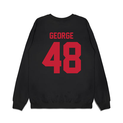 Ohio State - NCAA Football : Logan George - Vintage Helmet Premium Crewneck Sweatshirt-1