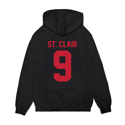 Ohio State - NCAA Football : Tavien St. Clair - Vintage Helmet Premium Hooded Sweatshirt-1