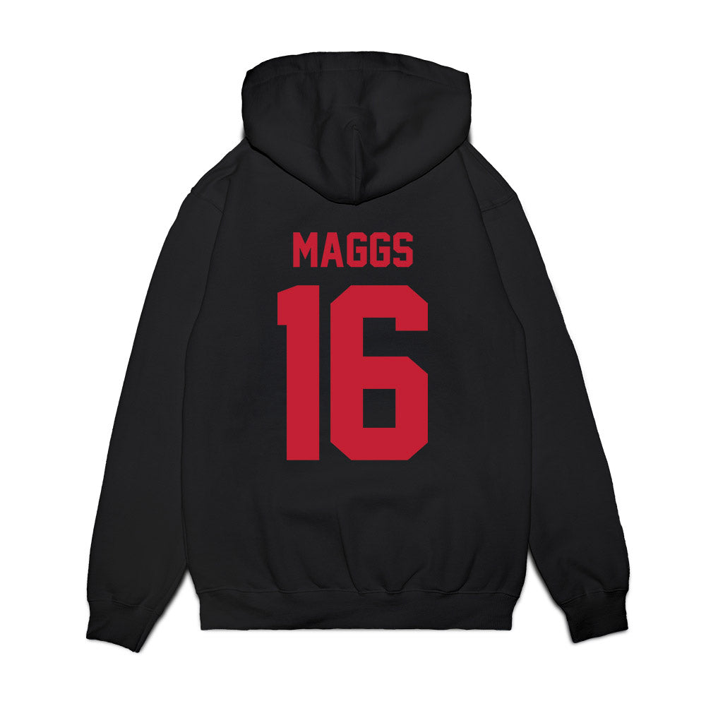 Ohio State - NCAA Football : Mason Maggs - Vintage Helmet Premium Hooded Sweatshirt-1