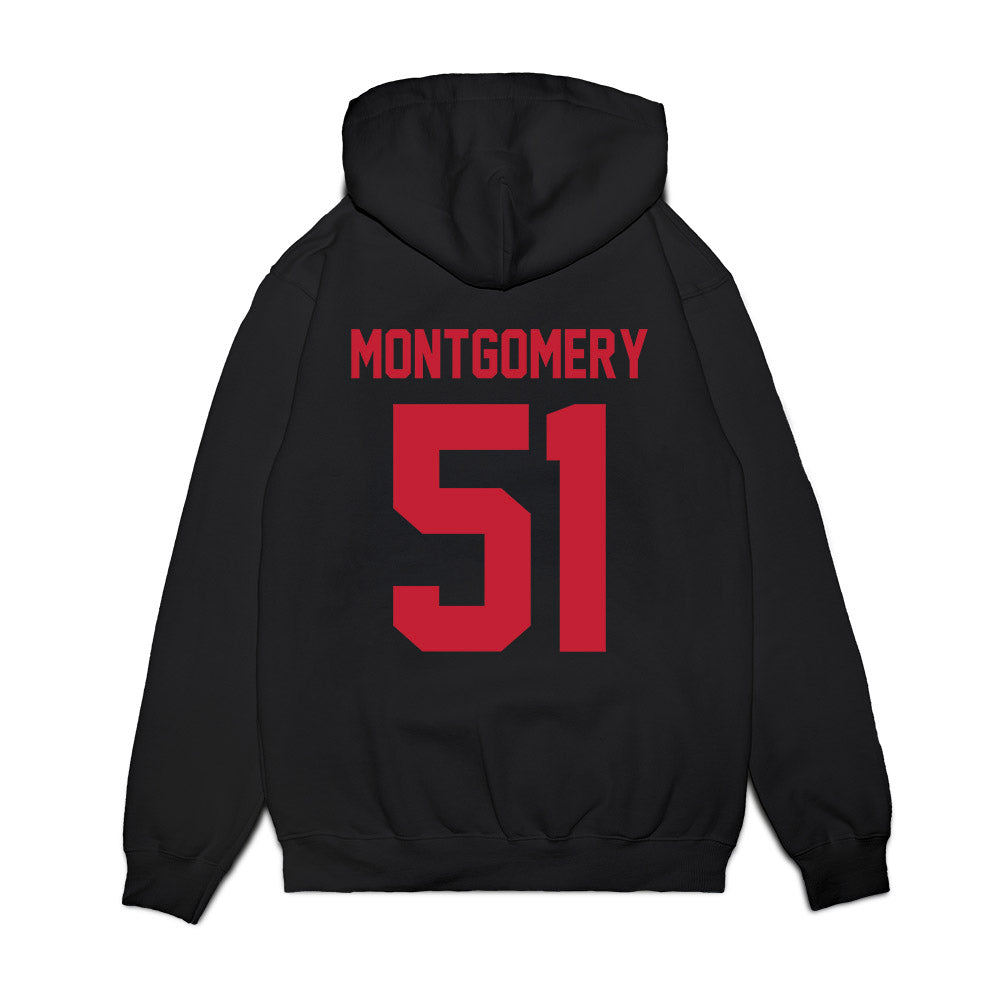 Ohio State - NCAA Football : Luke Montgomery - Vintage Helmet Premium Hooded Sweatshirt-1