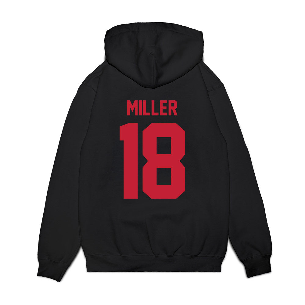 Ohio State - NCAA Football : Bodpegn Miller - Vintage Helmet Premium Hooded Sweatshirt-1