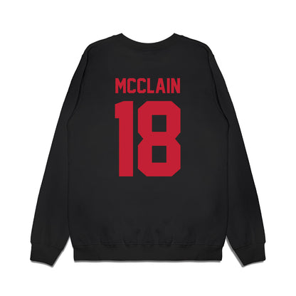 Ohio State - NCAA Football : Jaylen McClain - Vintage Helmet Premium Crewneck Sweatshirt-1