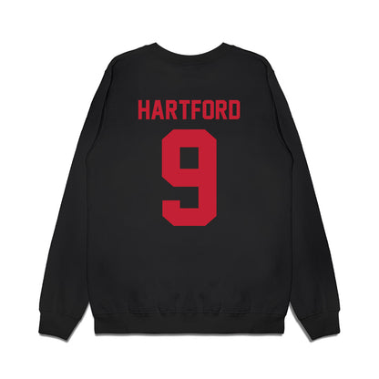 Ohio State - NCAA Football : Malik Hartford - Vintage Helmet Premium Crewneck Sweatshirt-1