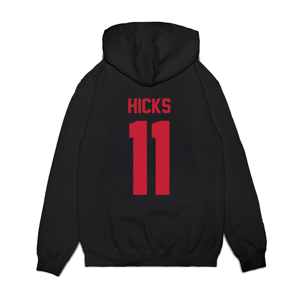 Ohio State - NCAA Football : CJ Hicks - Vintage Helmet Premium Hooded Sweatshirt-1