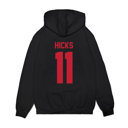 Ohio State - NCAA Football : CJ Hicks - Vintage Helmet Premium Hooded Sweatshirt-1