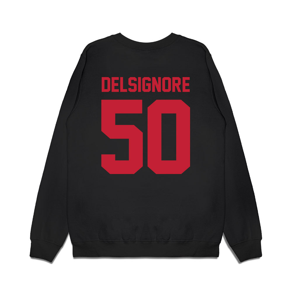 Ohio State - NCAA Football : Alec DelSignore - Vintage Helmet Premium Crewneck Sweatshirt-1