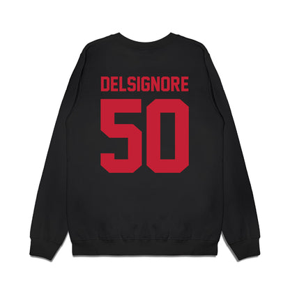 Ohio State - NCAA Football : Alec DelSignore - Vintage Helmet Premium Crewneck Sweatshirt-1