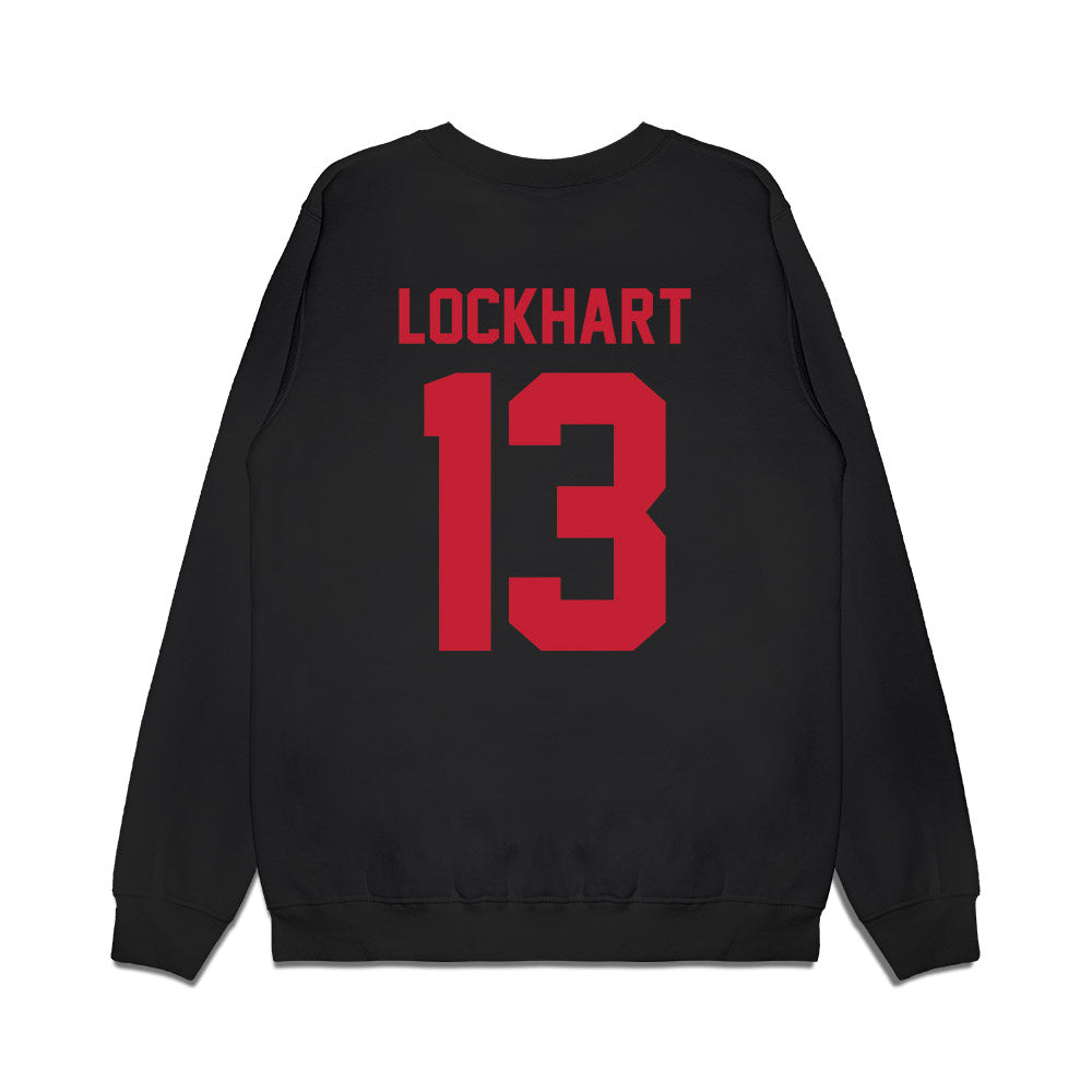 Ohio State - NCAA Football : Miles Lockhart - Vintage Helmet Premium Crewneck Sweatshirt-1