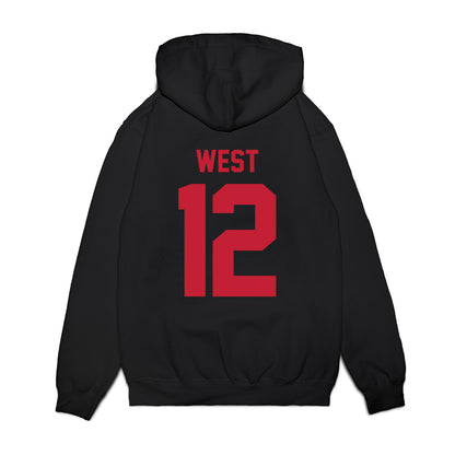 Ohio State - NCAA Football : Bryce West - Vintage Helmet Premium Hooded Sweatshirt-1
