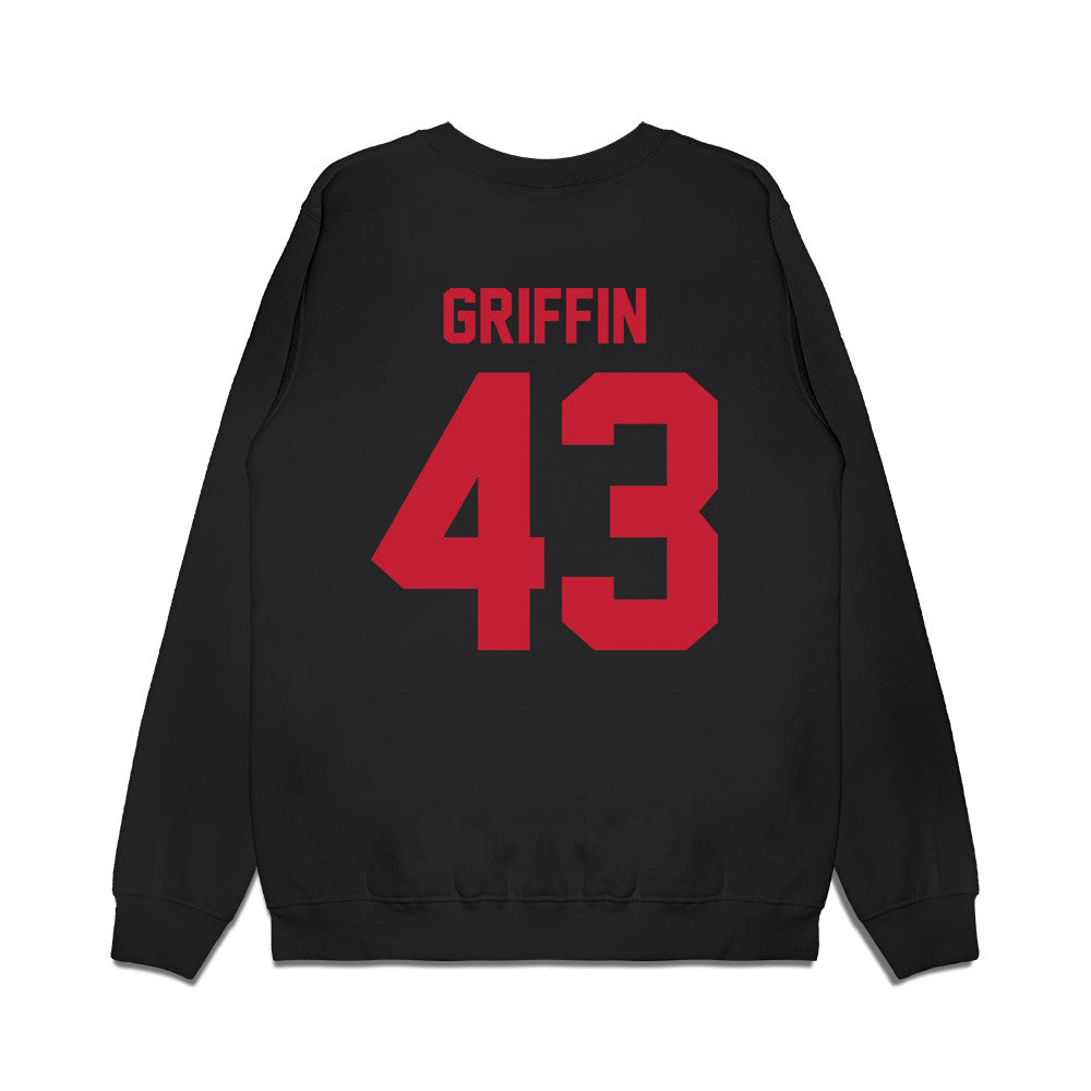 Ohio State - NCAA Football : Diante Griffin - Vintage Helmet Premium Crewneck Sweatshirt-1