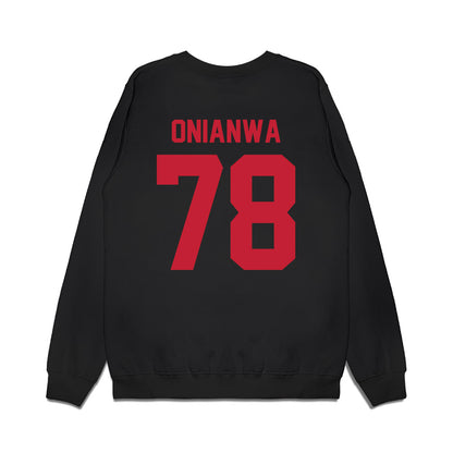 Ohio State - NCAA Football : Ethan Onianwa - Vintage Helmet Premium Crewneck Sweatshirt-1