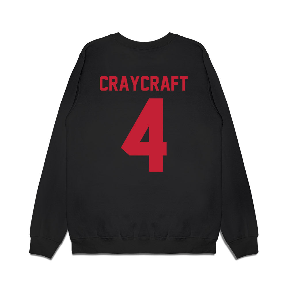 Ohio State - NCAA Football : Ethan Craycraft - Vintage Helmet Premium Crewneck Sweatshirt-1