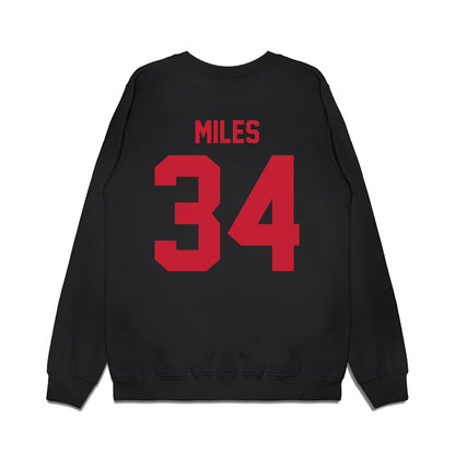 Ohio State - NCAA Football : Bukari Miles - Vintage Helmet Premium Crewneck Sweatshirt-1