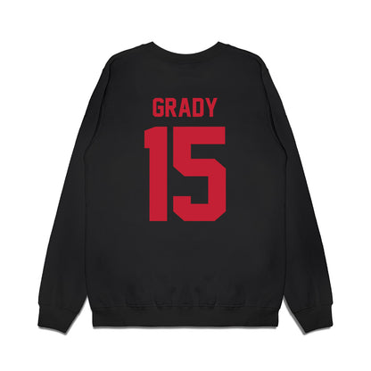 Ohio State - NCAA Football : Zion Grady - Vintage Helmet Premium Crewneck Sweatshirt-1