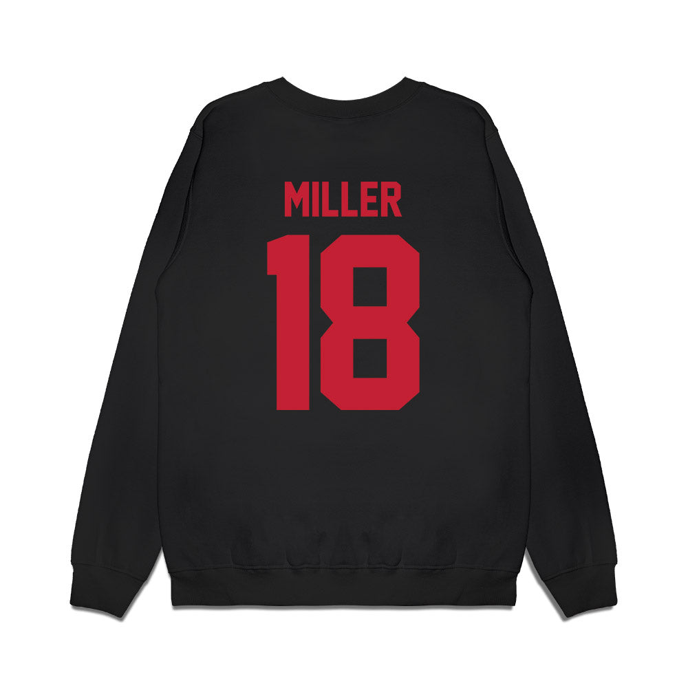 Ohio State - NCAA Football : Bodpegn Miller - Vintage Helmet Premium Crewneck Sweatshirt-1