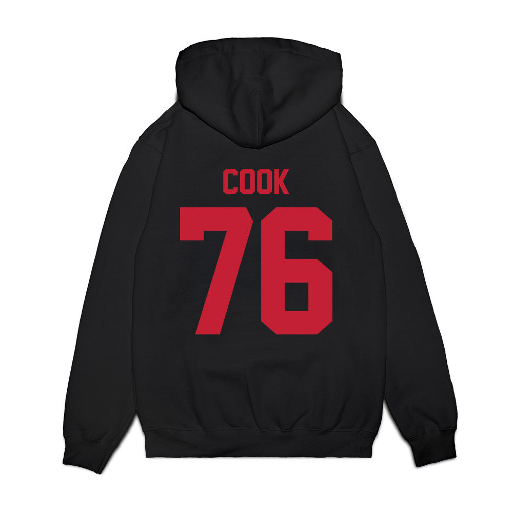 Ohio State - NCAA Football : Jake Cook - Vintage Helmet Premium Hooded Sweatshirt-1