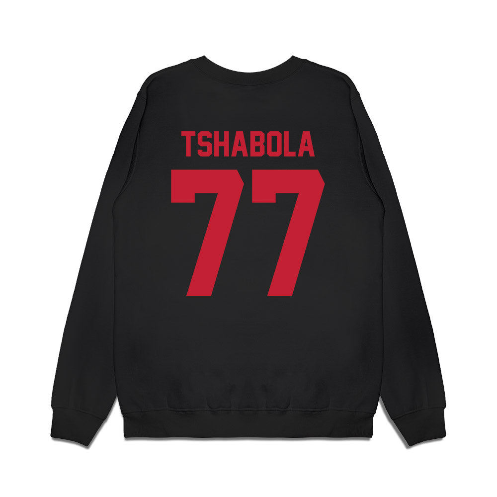 Ohio State - NCAA Football : Teg Tshabola - Vintage Helmet Premium Crewneck Sweatshirt-1