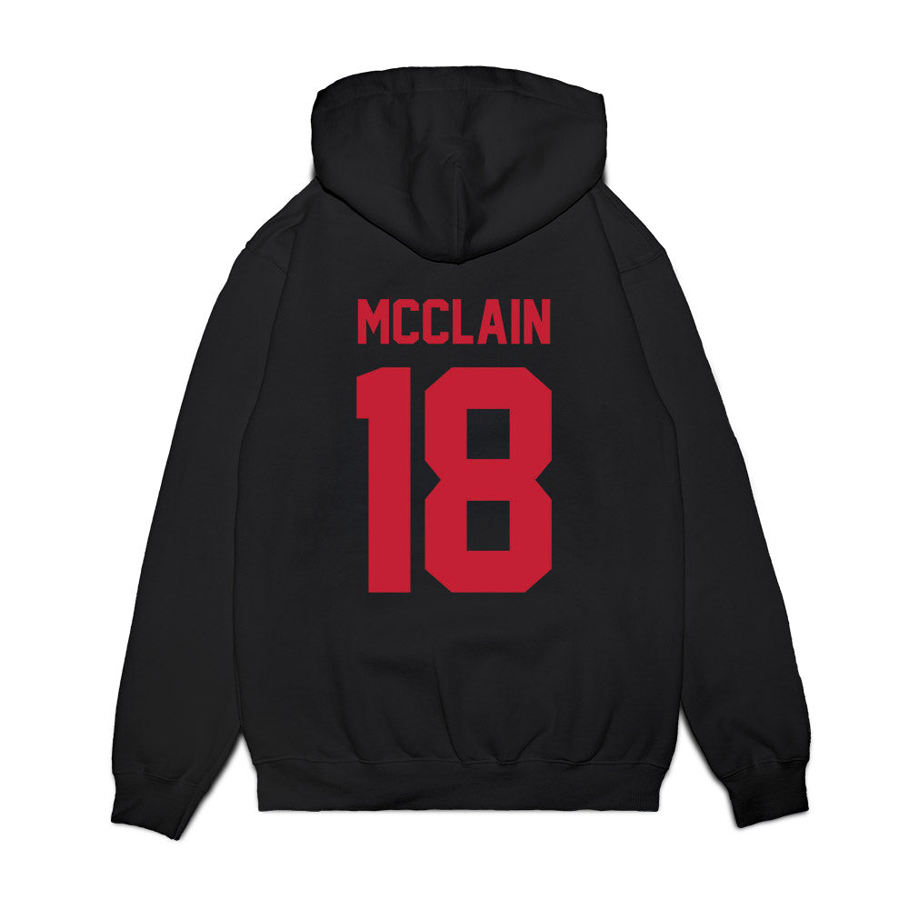 Ohio State - NCAA Football : Jaylen McClain - Vintage Helmet Premium Hooded Sweatshirt-1