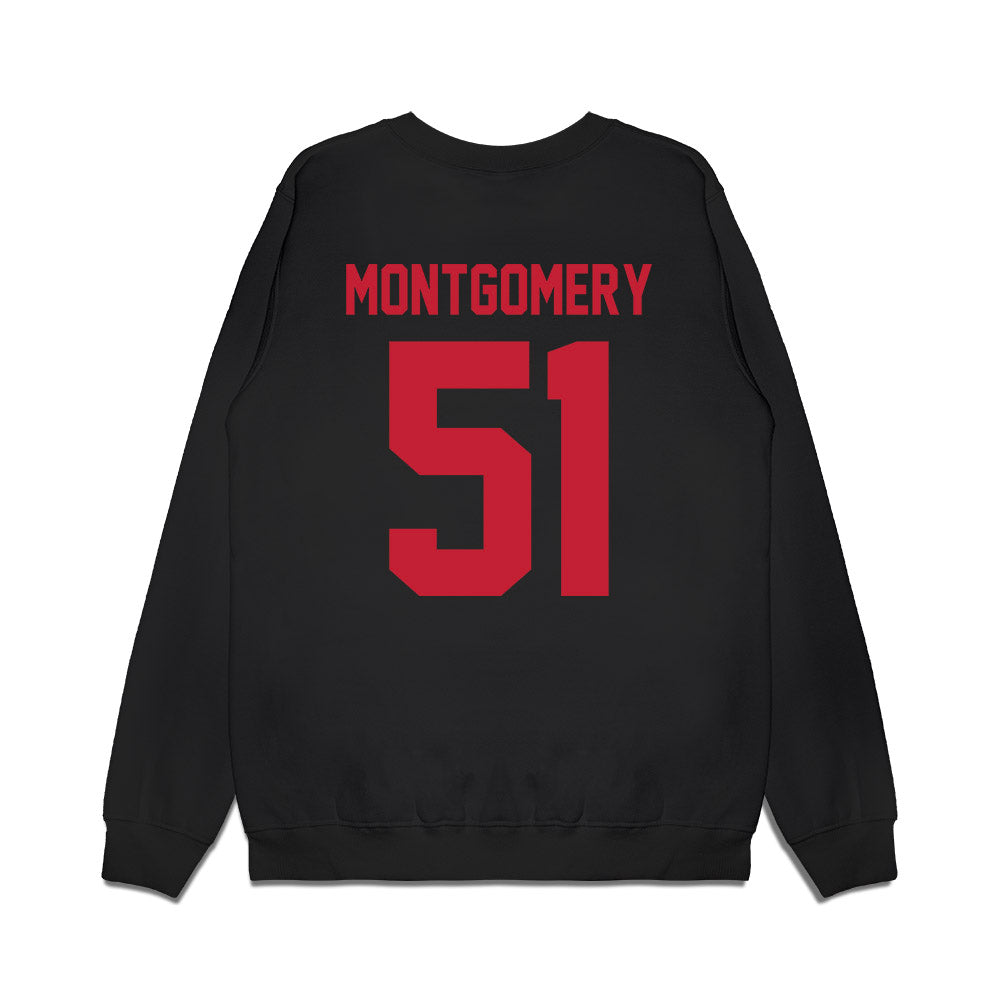 Ohio State - NCAA Football : Luke Montgomery - Vintage Helmet Premium Crewneck Sweatshirt-1
