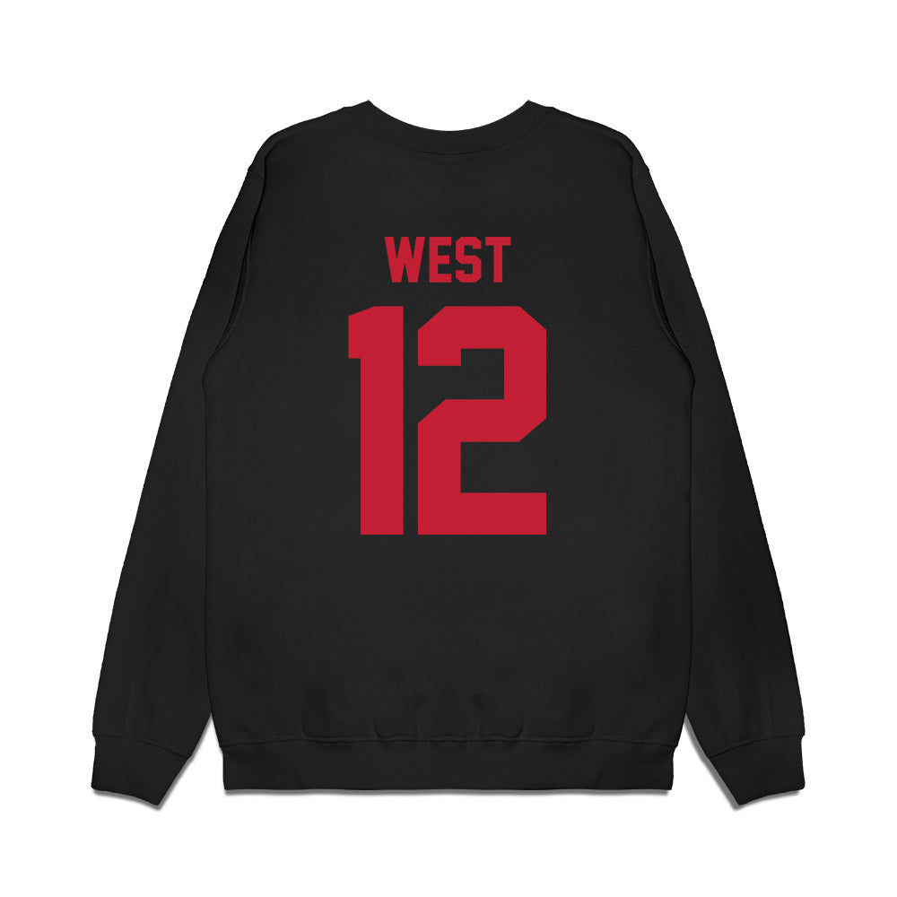 Ohio State - NCAA Football : Bryce West - Vintage Helmet Premium Crewneck Sweatshirt-1