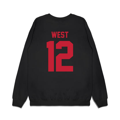 Ohio State - NCAA Football : Bryce West - Vintage Helmet Premium Crewneck Sweatshirt-1