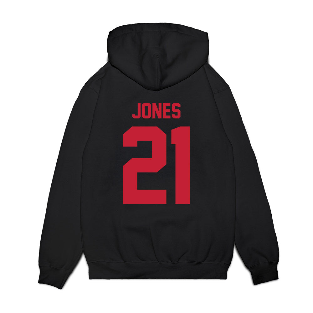 Ohio State - NCAA Football : Brenten Jones - Vintage Helmet Premium Hooded Sweatshirt-1