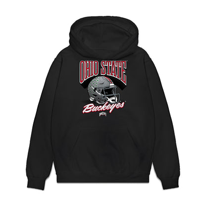 Ohio State - NCAA Football : Cody Haddad - Vintage Helmet Premium Hooded Sweatshirt-0