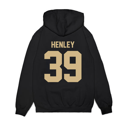 Wake Forest - NCAA Football : Ryan Henley - Vintage Helmet Premium Hooded Sweatshirt-1