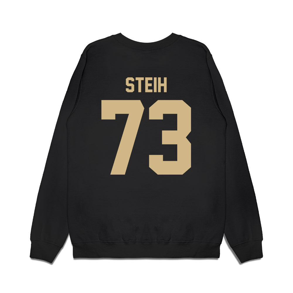 Wake Forest - NCAA Football : George Steih - Vintage Helmet Premium Crewneck Sweatshirt-1