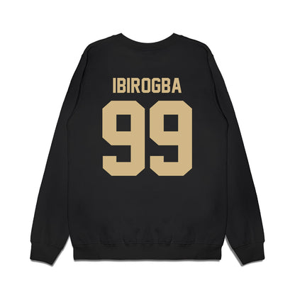 Wake Forest - NCAA Football : Mateen Ibirogba - Vintage Helmet Premium Crewneck Sweatshirt-1