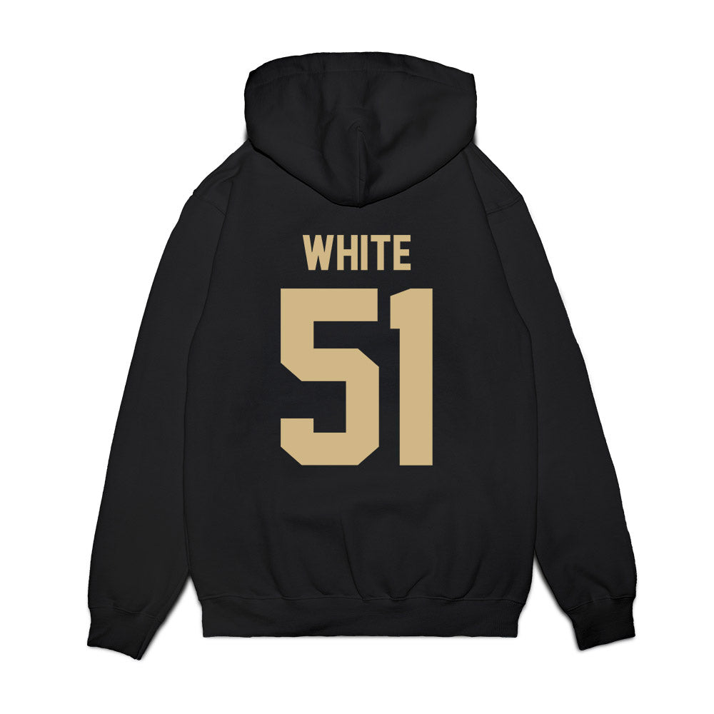 Wake Forest - NCAA Football : Luke White - Vintage Helmet Premium Hooded Sweatshirt-1