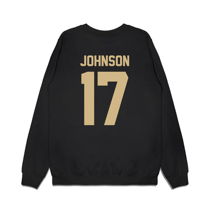 Wake Forest - NCAA Football : Billy Johnson - Vintage Helmet Premium Crewneck Sweatshirt-1