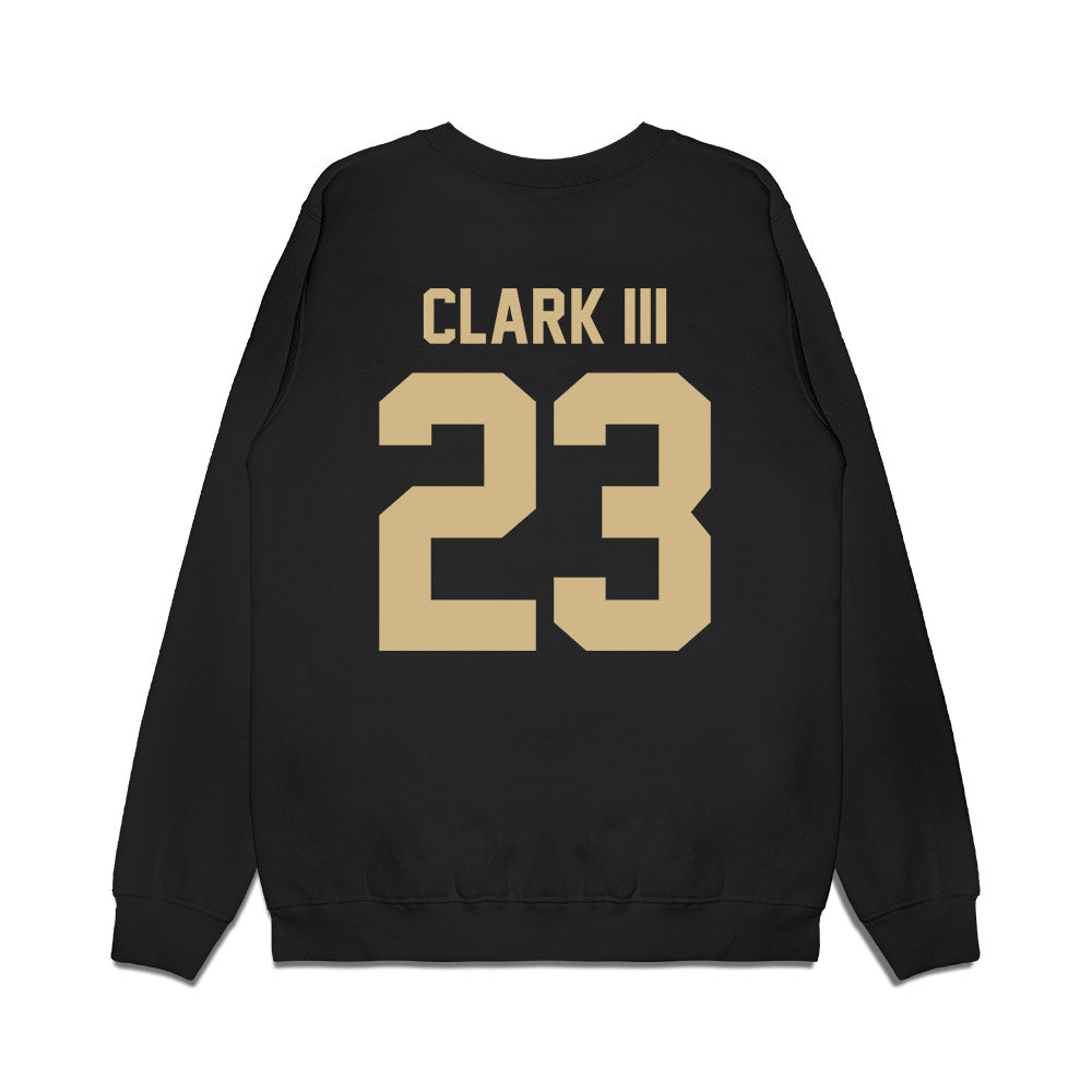 Wake Forest - NCAA Football : Ty Clark III - Vintage Helmet Premium Crewneck Sweatshirt-1