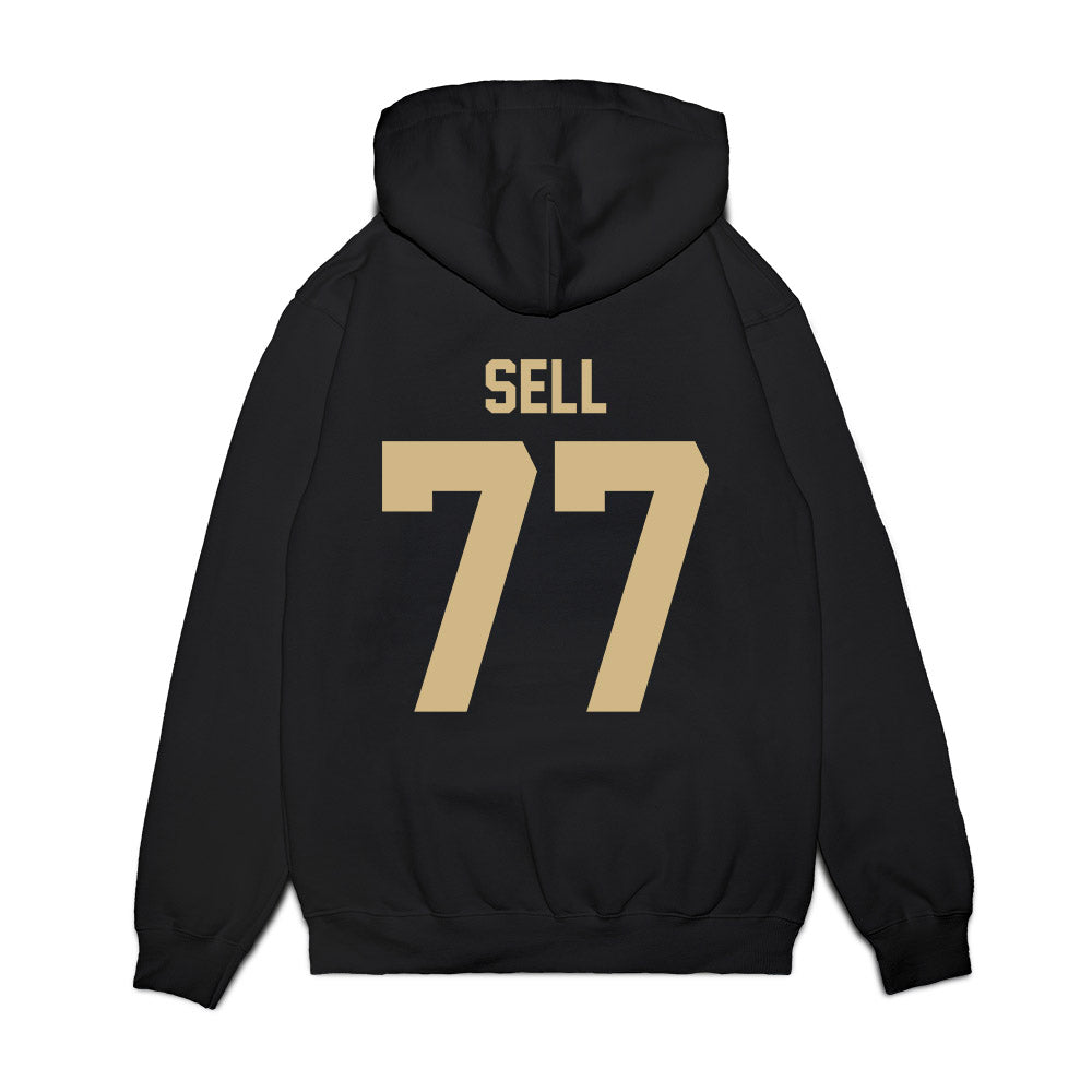 Wake Forest - NCAA Football : George Sell - Vintage Helmet Premium Hooded Sweatshirt-1