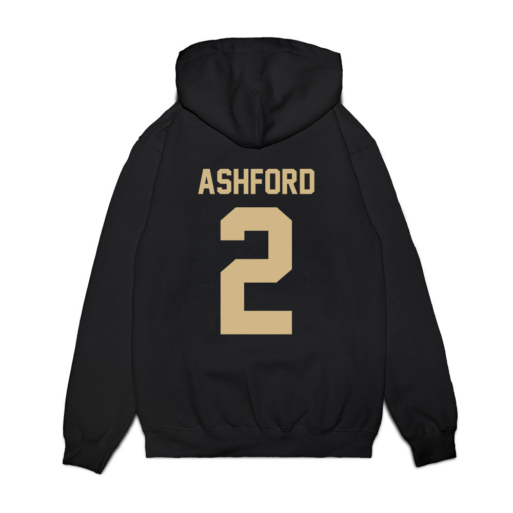 Wake Forest - NCAA Football : Robby Ashford - Vintage Helmet Premium Hooded Sweatshirt-1