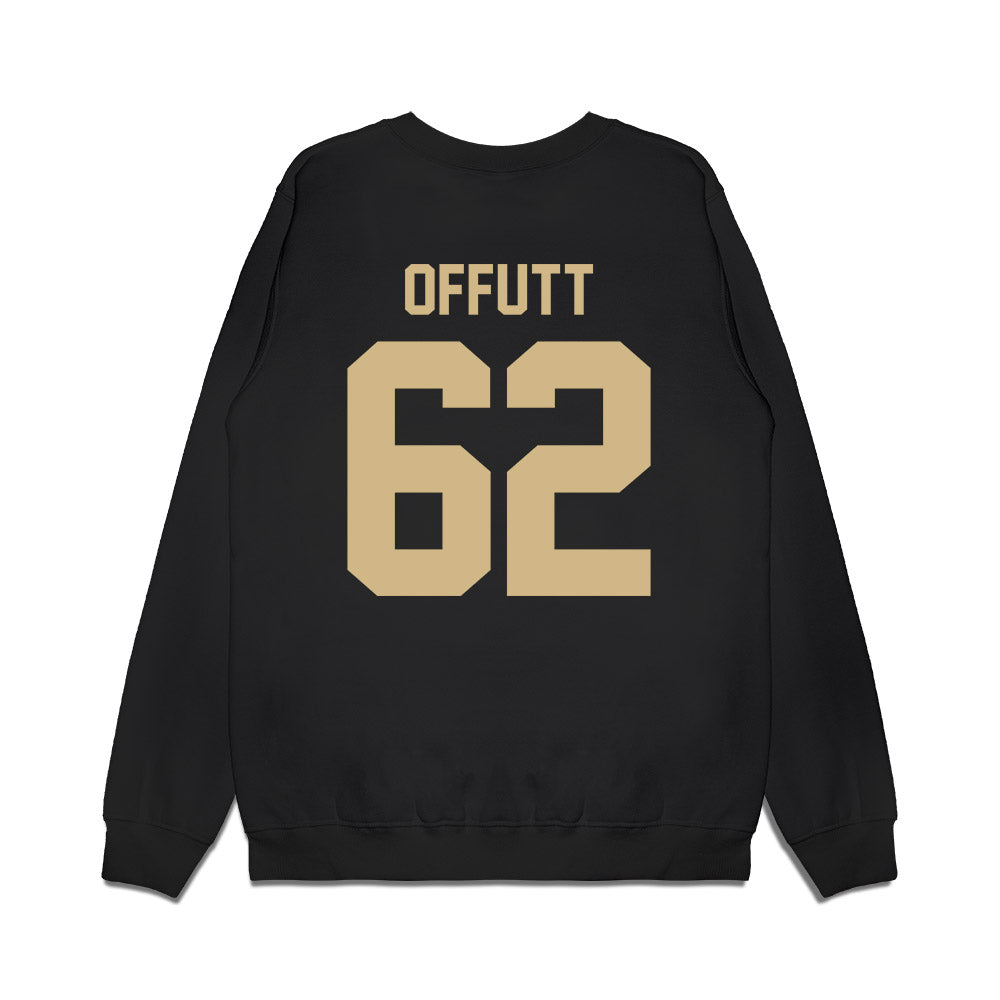 Wake Forest - NCAA Football : Jaishaun Offutt - Vintage Helmet Premium Crewneck Sweatshirt-1