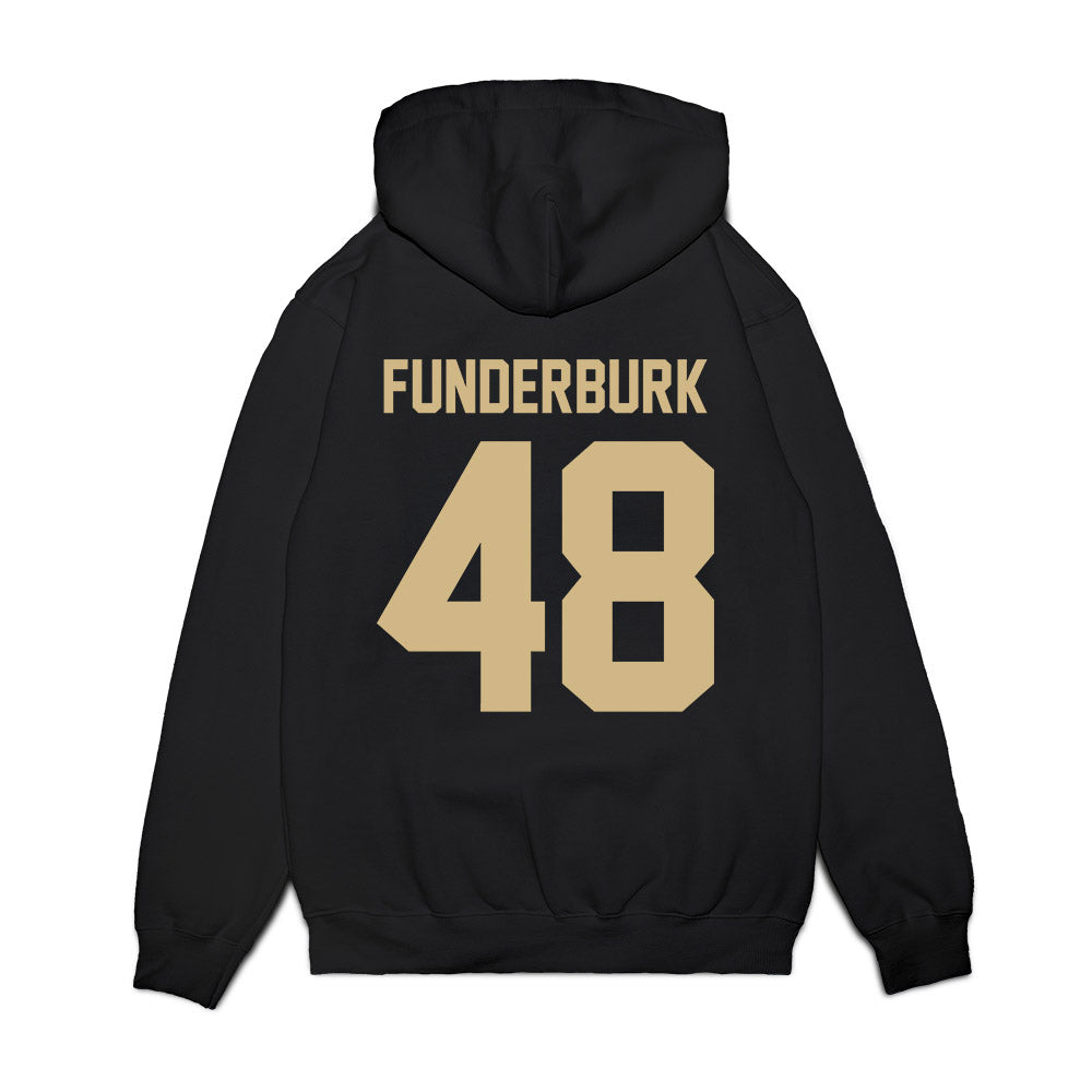 Wake Forest - NCAA Football : Cole Funderburk - Vintage Helmet Premium Hooded Sweatshirt-1