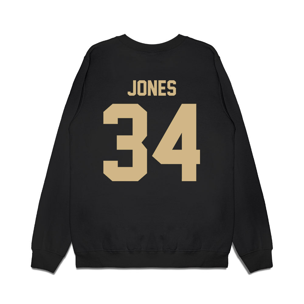 Wake Forest - NCAA Football : Darius Jones - Vintage Helmet Premium Crewneck Sweatshirt-1